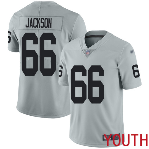 Oakland Raiders Limited Silver Youth Gabe Jackson Jersey NFL Football 66 Inverted Legend Jersey